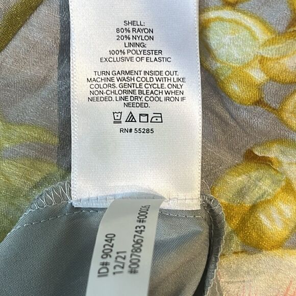 Express Floral Tie Back 3/4 Sleeve Dress - Picture 5 of 5